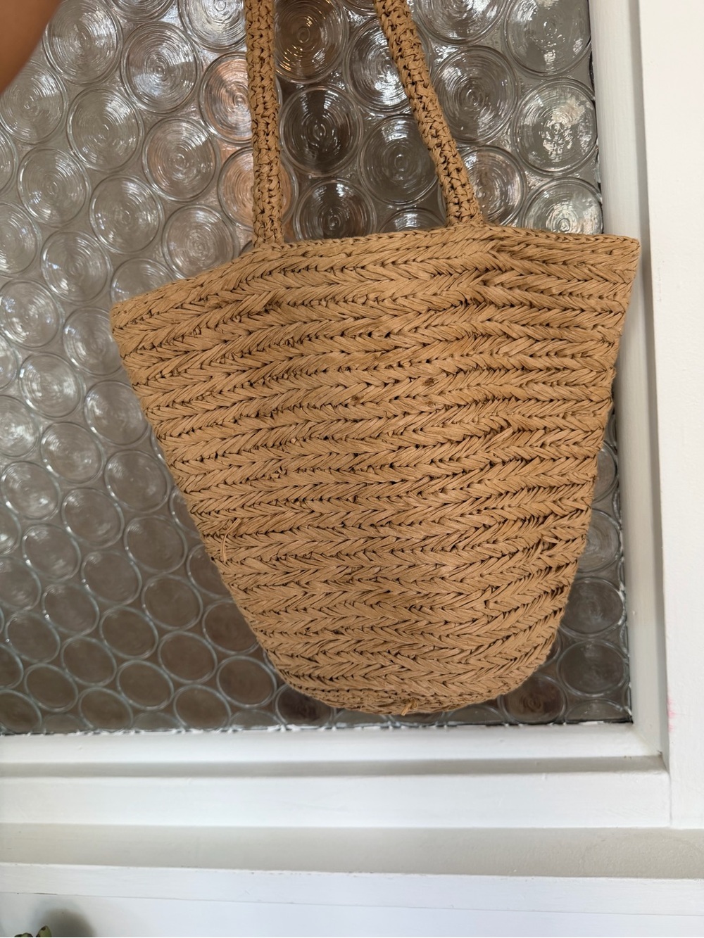 J. Crew Woven Straw Tote in Natural Tan - Picture 3 of 4
